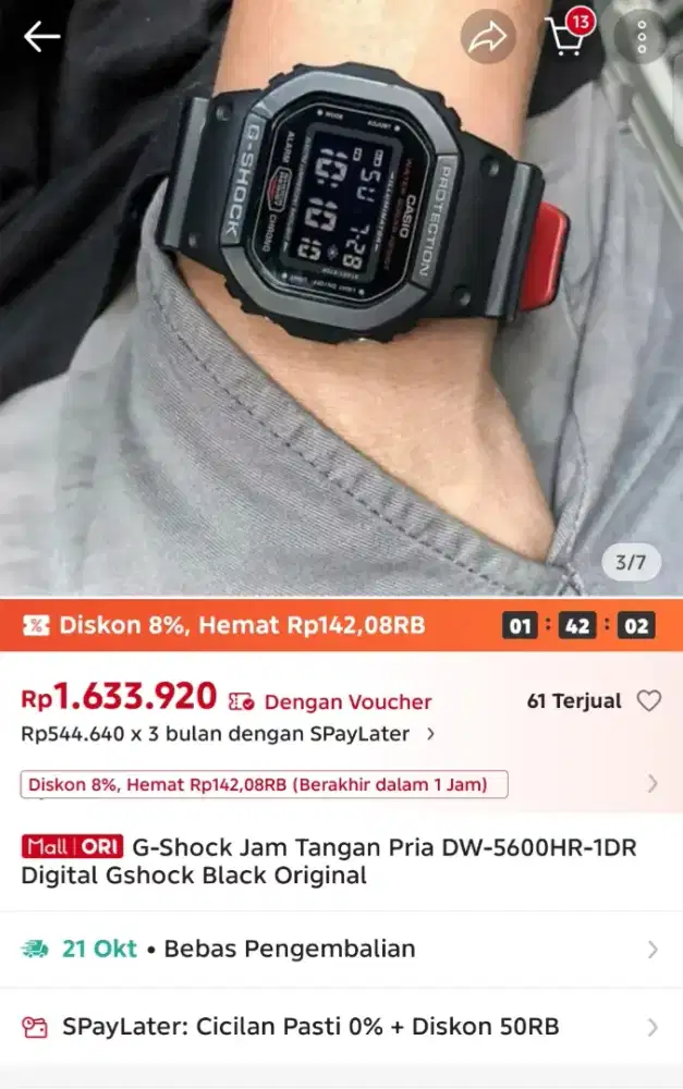 G-Shock DW5600HR original (iklan ada = masih ada)