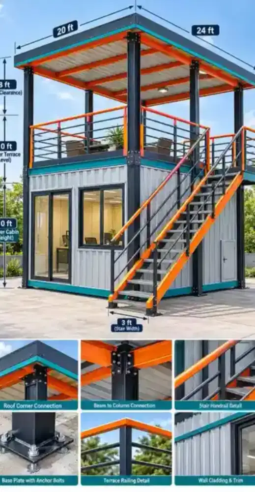 Kontainer Semi Homestay/Cafe/Resto/DLL