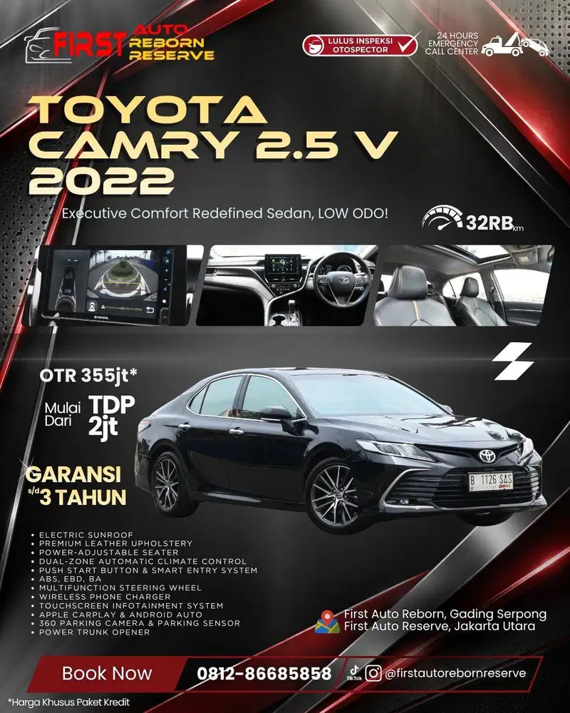 (TDP2jt) Toyota Camry 2.5 V 2022