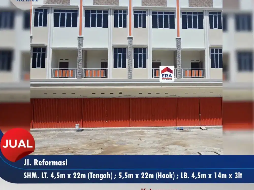 Ruko baru lokasi berkembang jalan reformasi, Pontianak