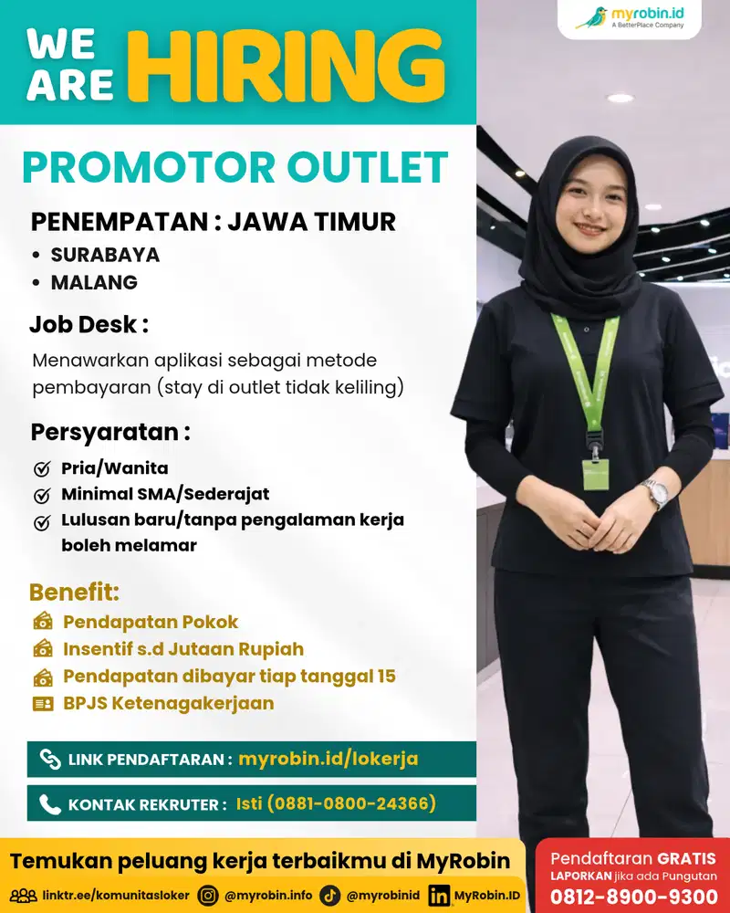 LOWONGAN TERKINI!  Lagi cari kerja? Ini kesempatan kamu jadi PROMOTOR