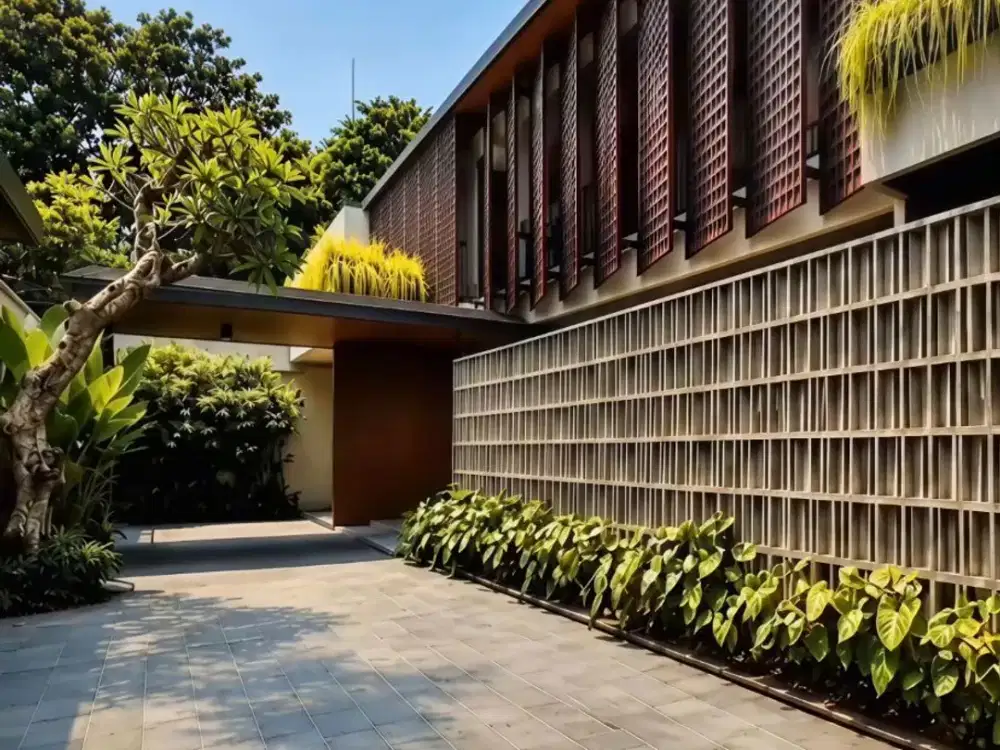 Rumah Modern Tropis 2 Lantai di Joglo Kembangan