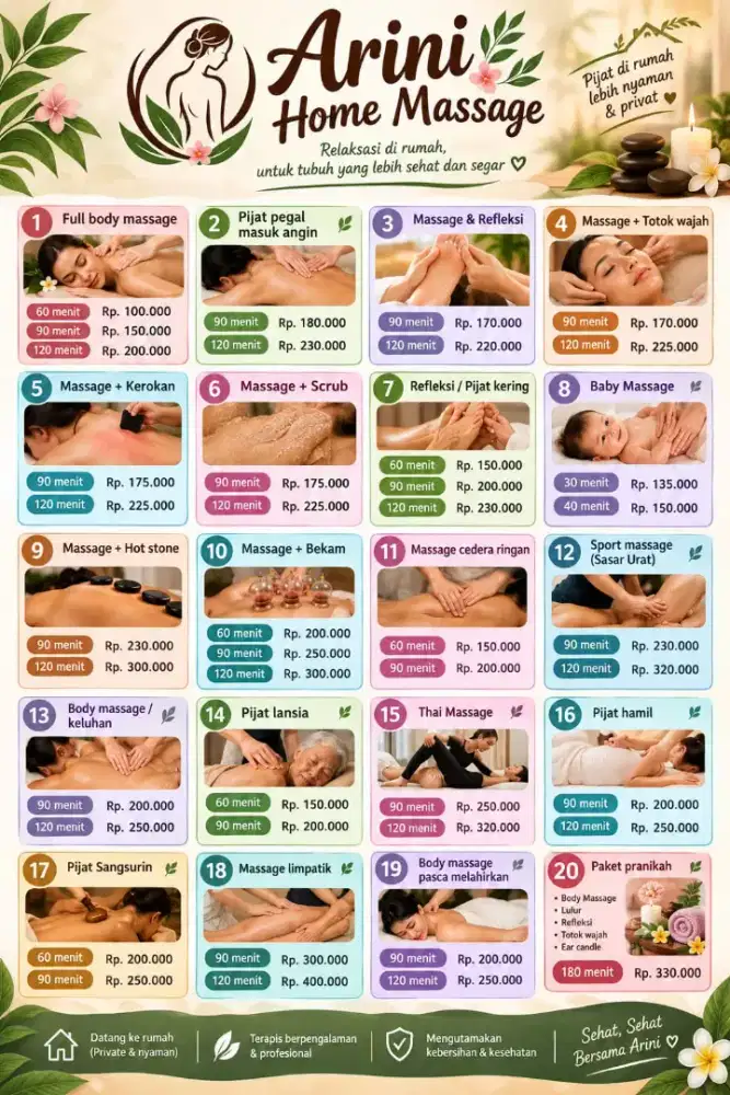 Home massage pijat spa&reflexology