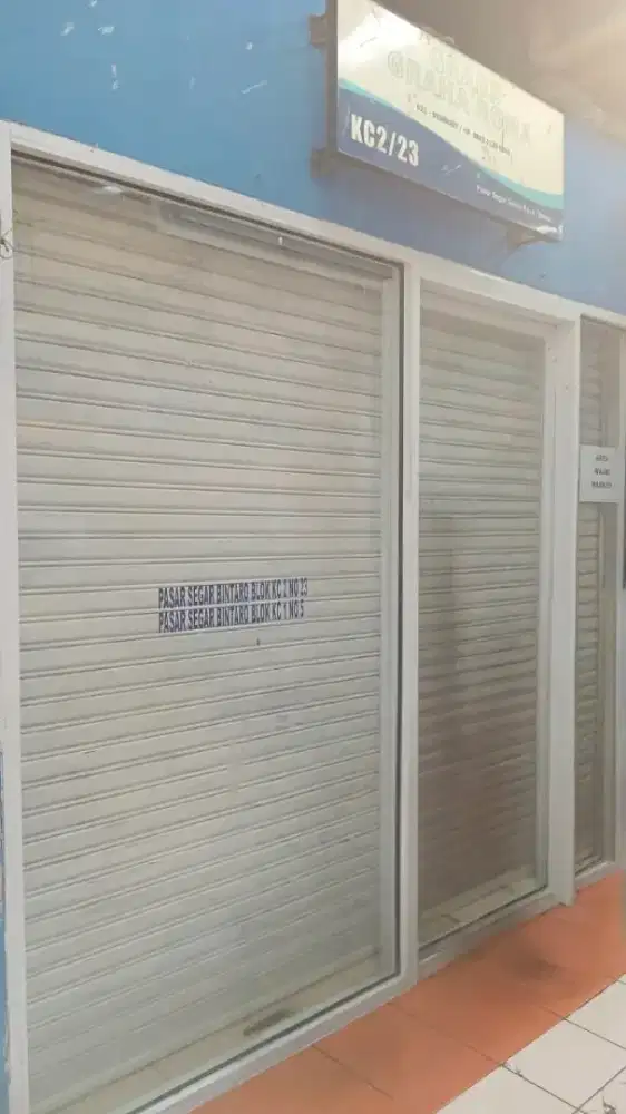 Dijual Kios Pasar Segar Graha Raya Hadap Dalam