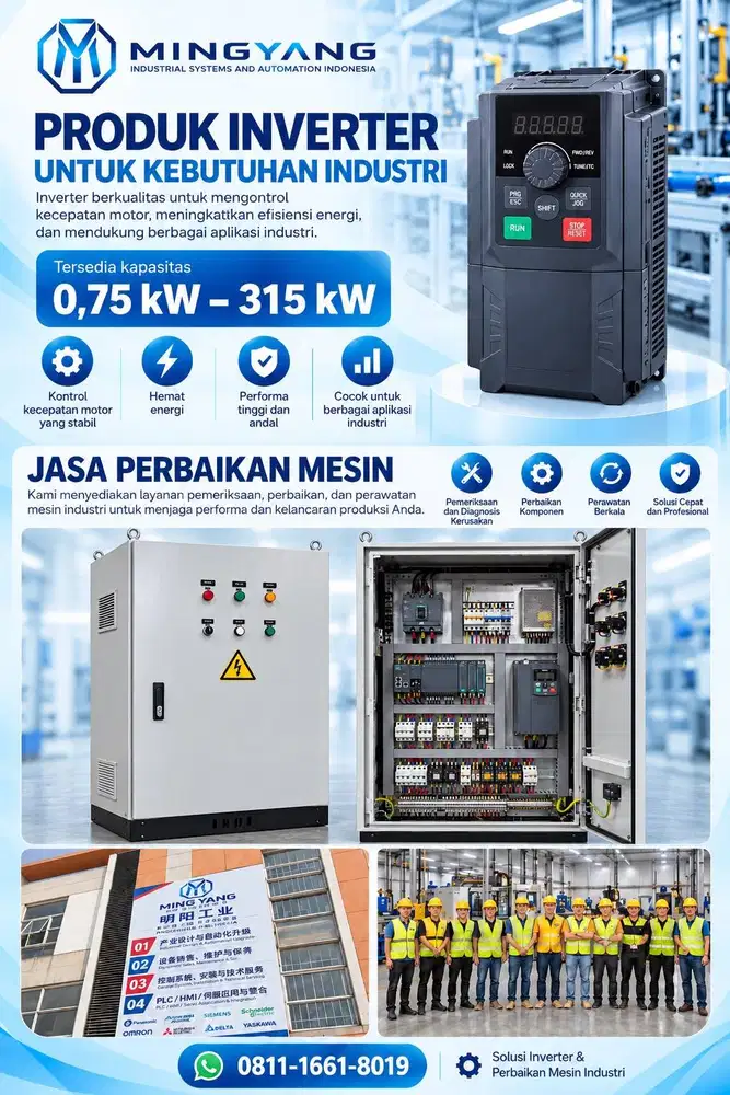 Mesin Inverter Ready Stock 0,75-315Kw