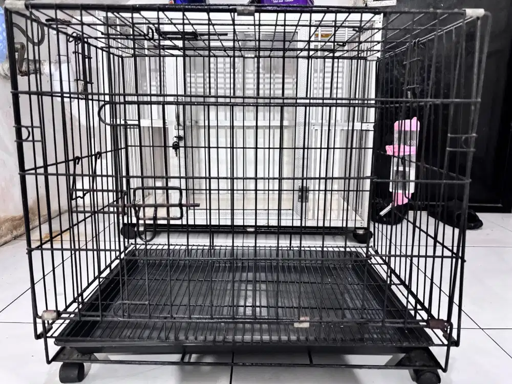 KANDANG BESI LIPAT ANJING KUCING