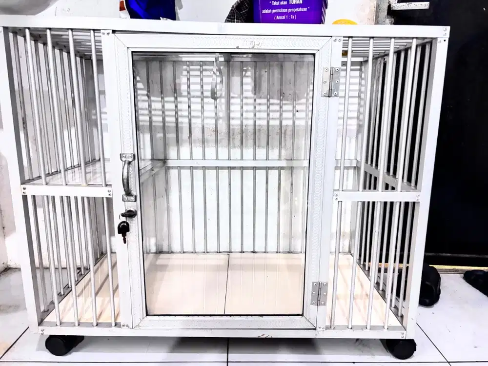 KANDANG ALUMINIUM KUCING ANJING