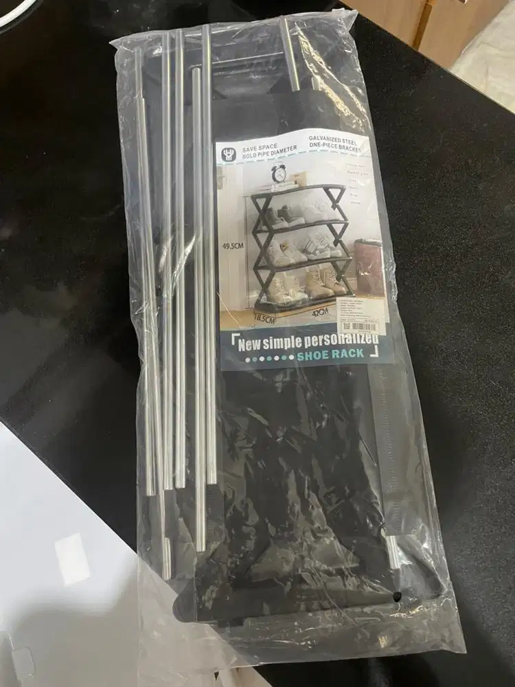 Rak sepatu portable 4 susun