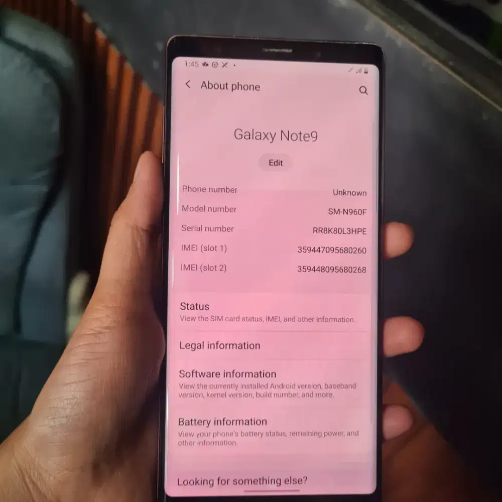 Samsung Galaxy Note 9 RAM 6GB / Internal 128GB resmi SEIN.