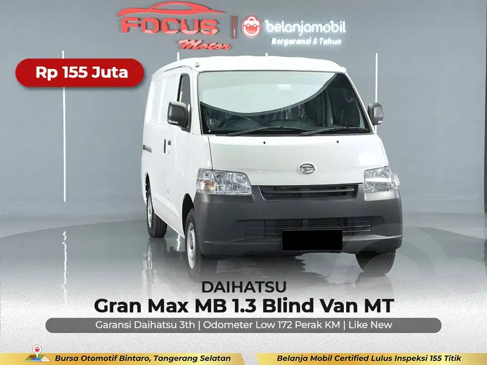 [ KM 172 PERAK ] Daihatsu Gran Max MB 1.3 Blind Van MT 2026/2025/2024