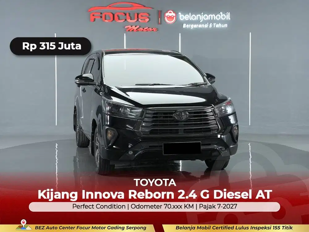 [ GARANSI 5THN ] Toyota Innova Reborn 2.4 G Diesel 2022/2023/2024
