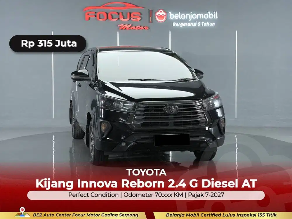 [ GARANSI 5THN ] Toyota Innova Reborn 2.4 G Diesel 2022/2023/2024