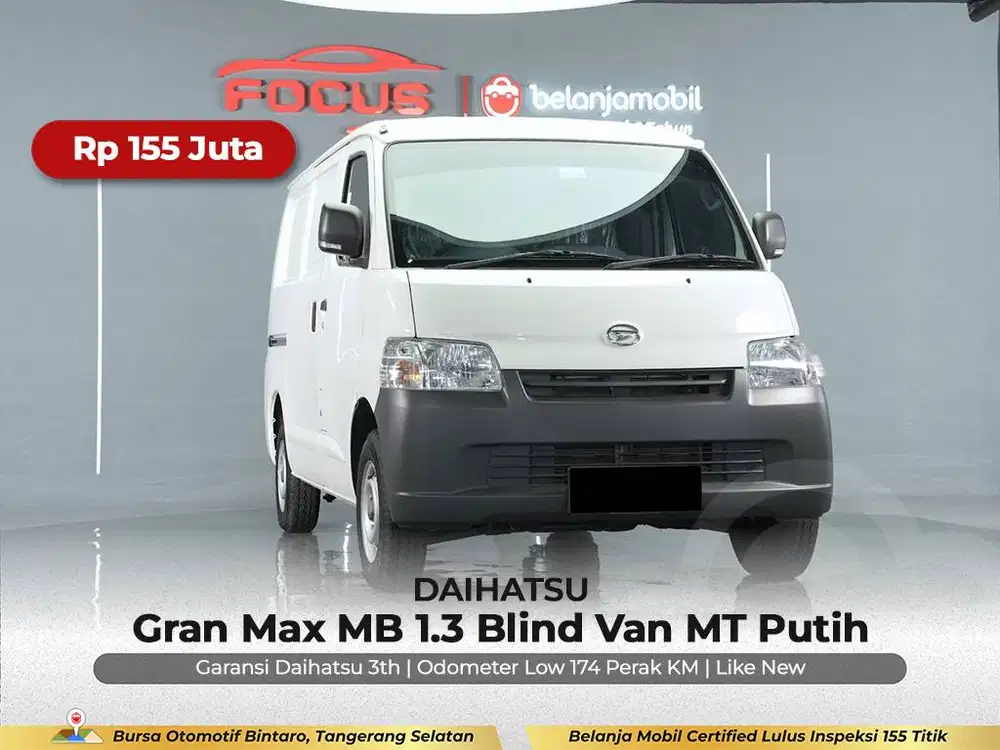 [ KM 174 PERAK ] Daihatsu Gran Max MB 1.3 Blind Van MT 2026/2025/2024