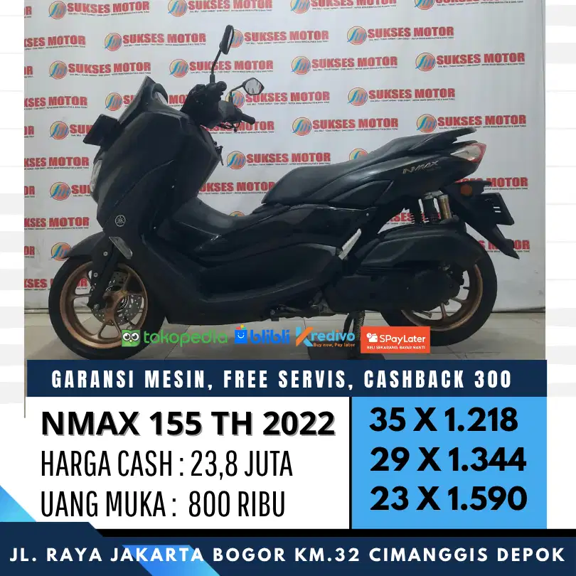 NEW NMAX 155 TH 2022 OVERALL MULUS CASH KREDIT DAPATKAN CASHBACK 300