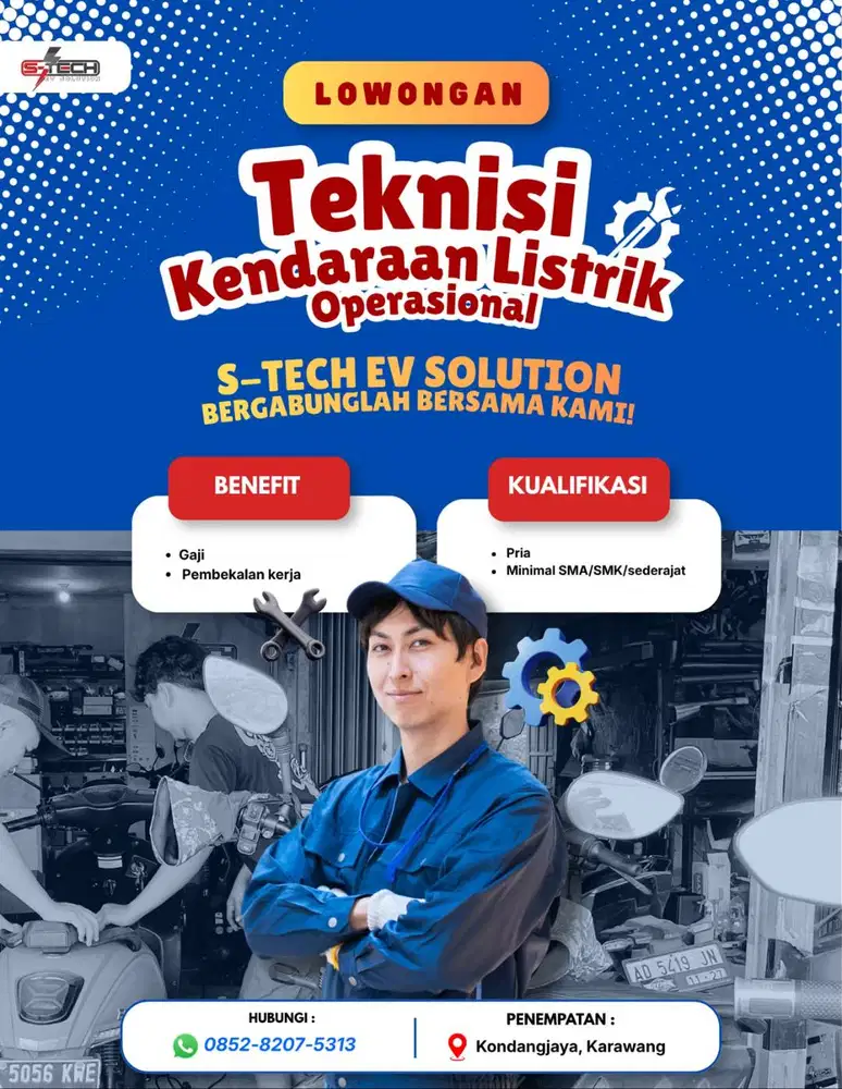 Lowongan kerja teknisi kendaran listrikk