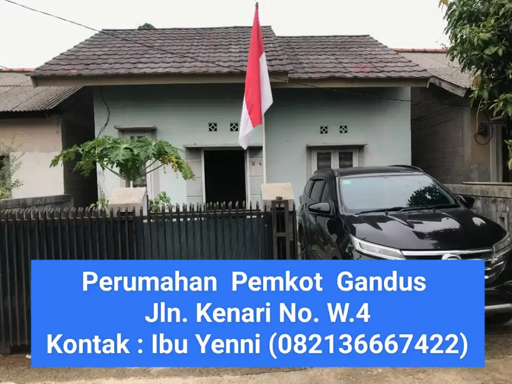 Disewakan Rumah di Perumahan  Pemkot  Gandus