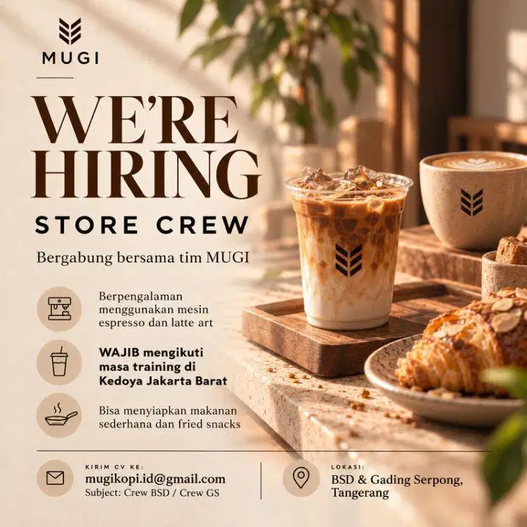 Lowongan Kerja Store Crew