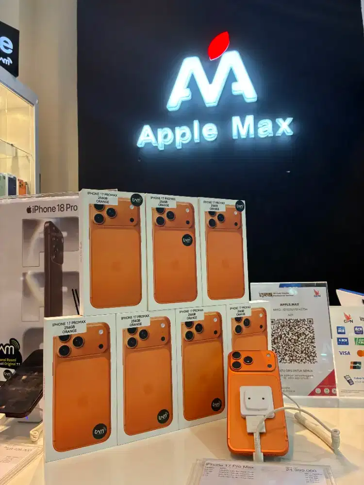 IPHONE 17 PROMAX 256GB NEW GARANSI RESMI SEGEL ORI IBOX TAM KODE PA/A