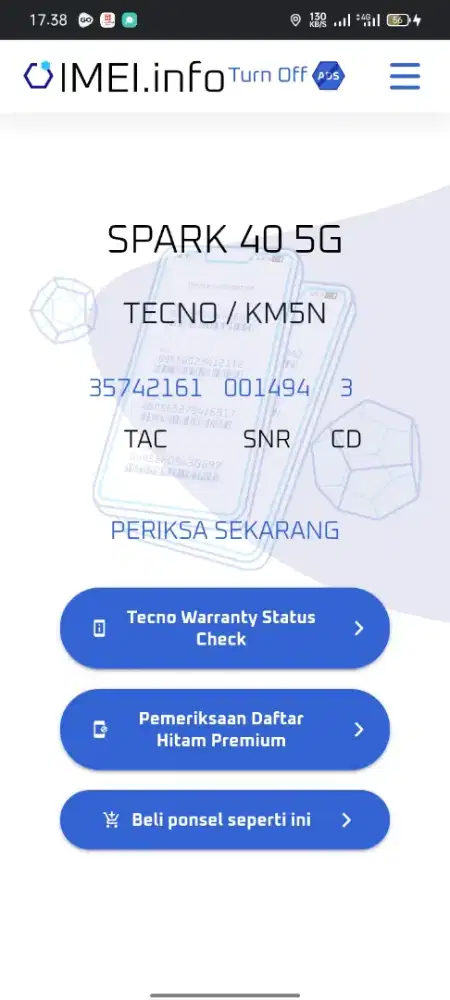Tecno spark 40 5g