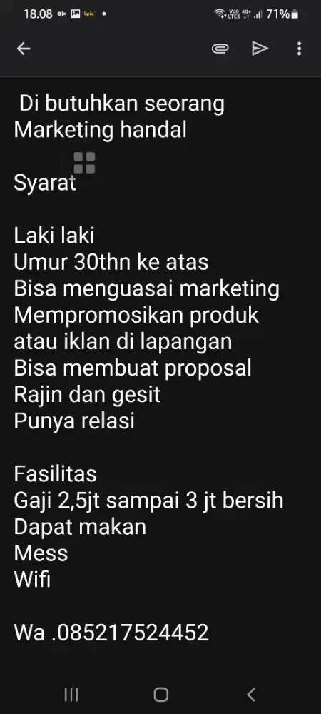 Lowongan pekerjaan