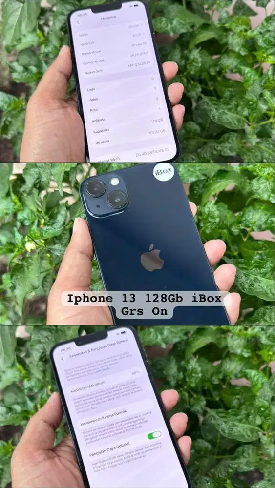 Iphone 13 128Gb Black Garansi On