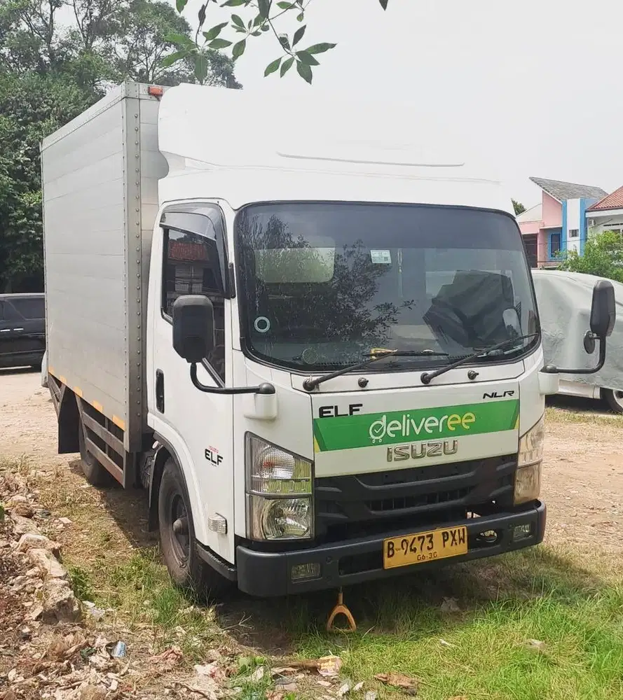 19rbKM+banBARU MURAH CDE Isuzu elf engkel NLR Box aluminium 2025 bok
