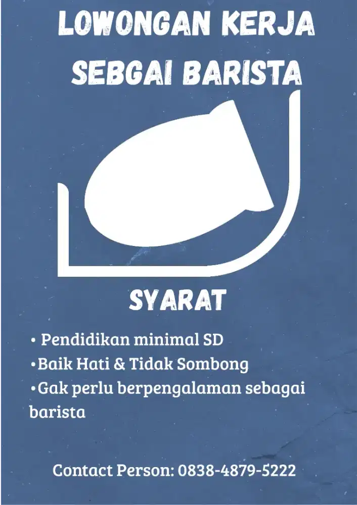 Lowongan pekerjaan Barista