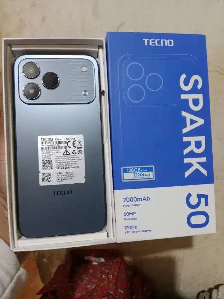Tecno spark 50 ram 4+8/128 fullset+Nota
