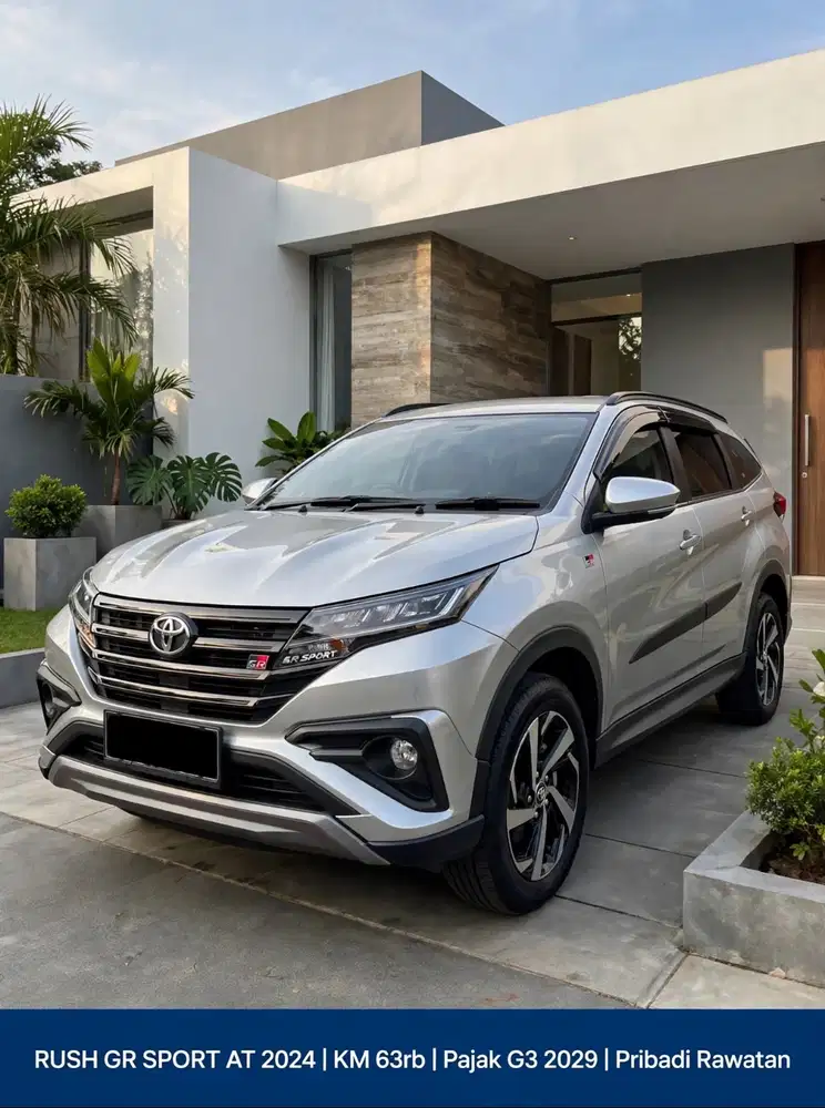 Istimewa Toyota Rush GR Sport AT 2024 Silver Metalik Pribadi