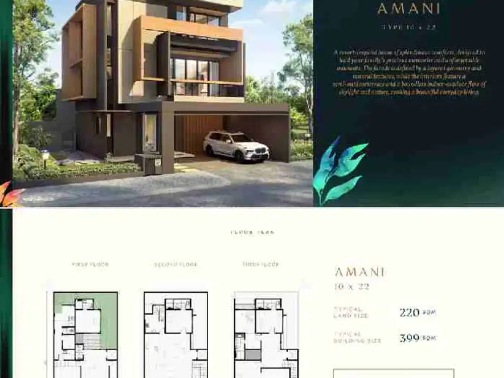 Jual Rumah Baru Mewah 3 Lantai 10x22 Wyldore BSD