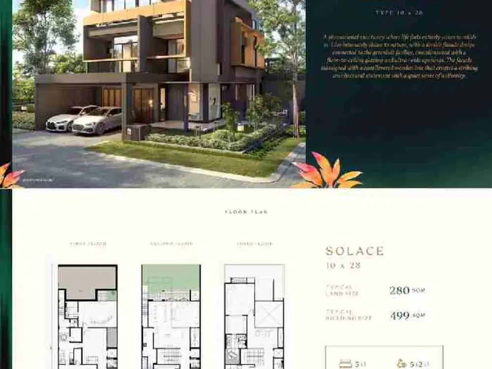 Dijual Rumah Baru Mewah 3 Lantai Wyldore 10x28 BSD Sinarmas Land