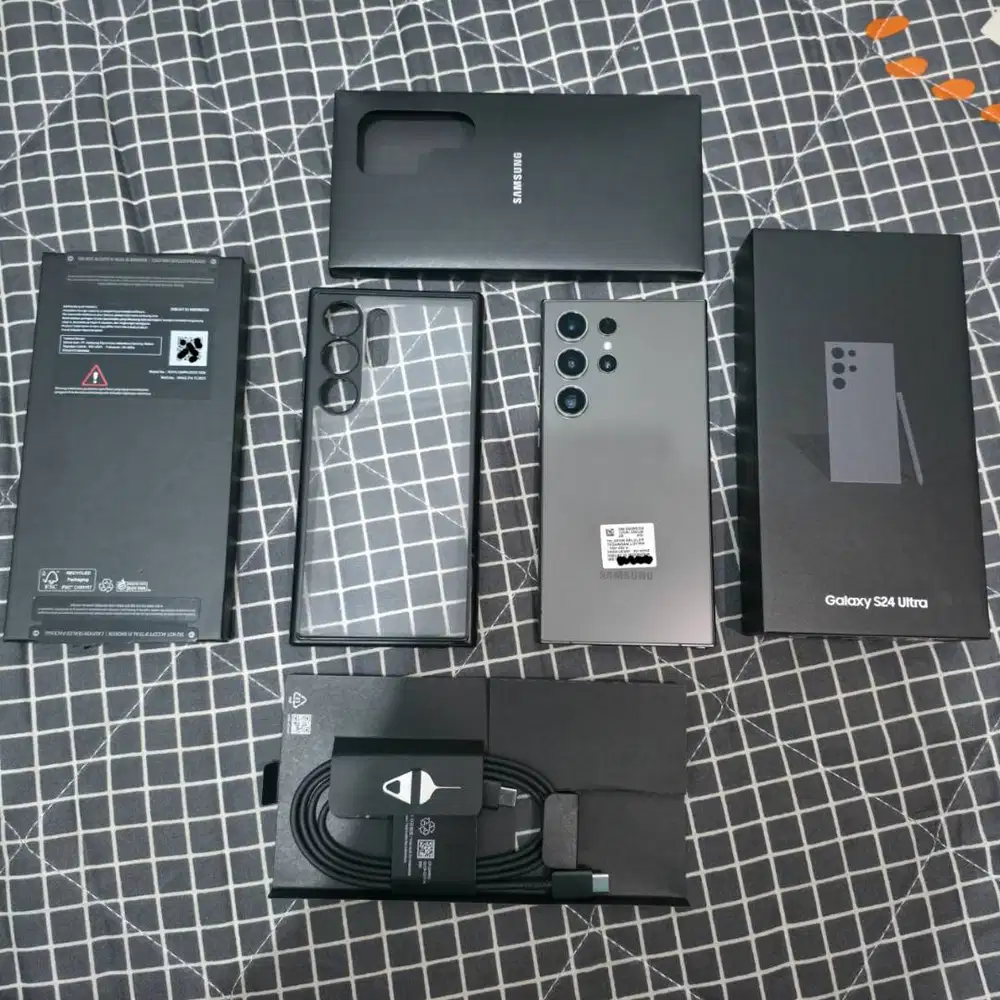 Samsung s24 ultra 256gb sein titanium black fullset original