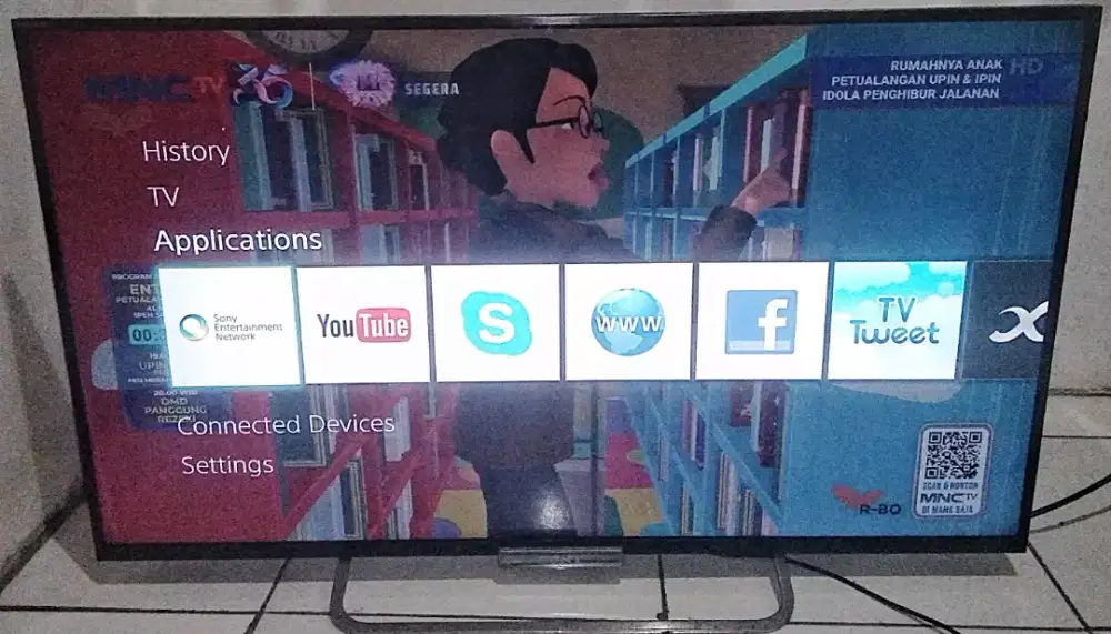 TV LED 42 INC SONY BRAVIA SMART TV&DIGITAL TV  YOUTUBE DLLBAGUS NORMAL
