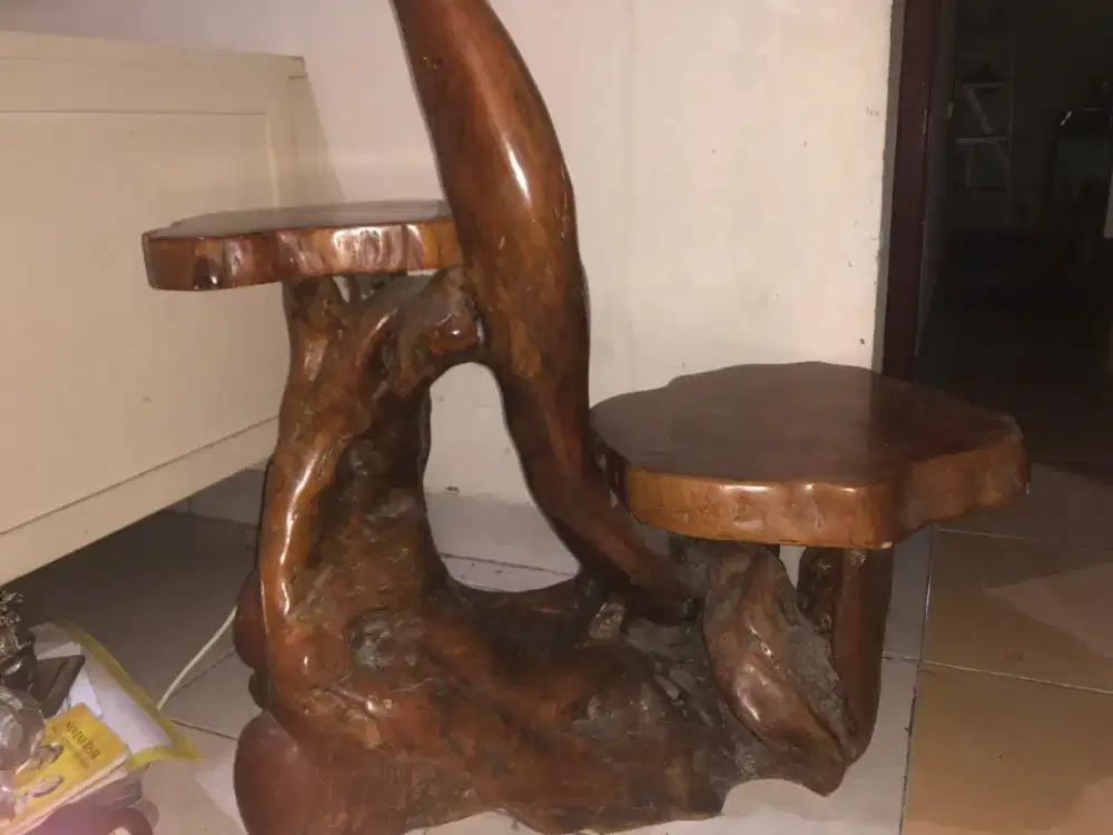 Meja antik jati asli