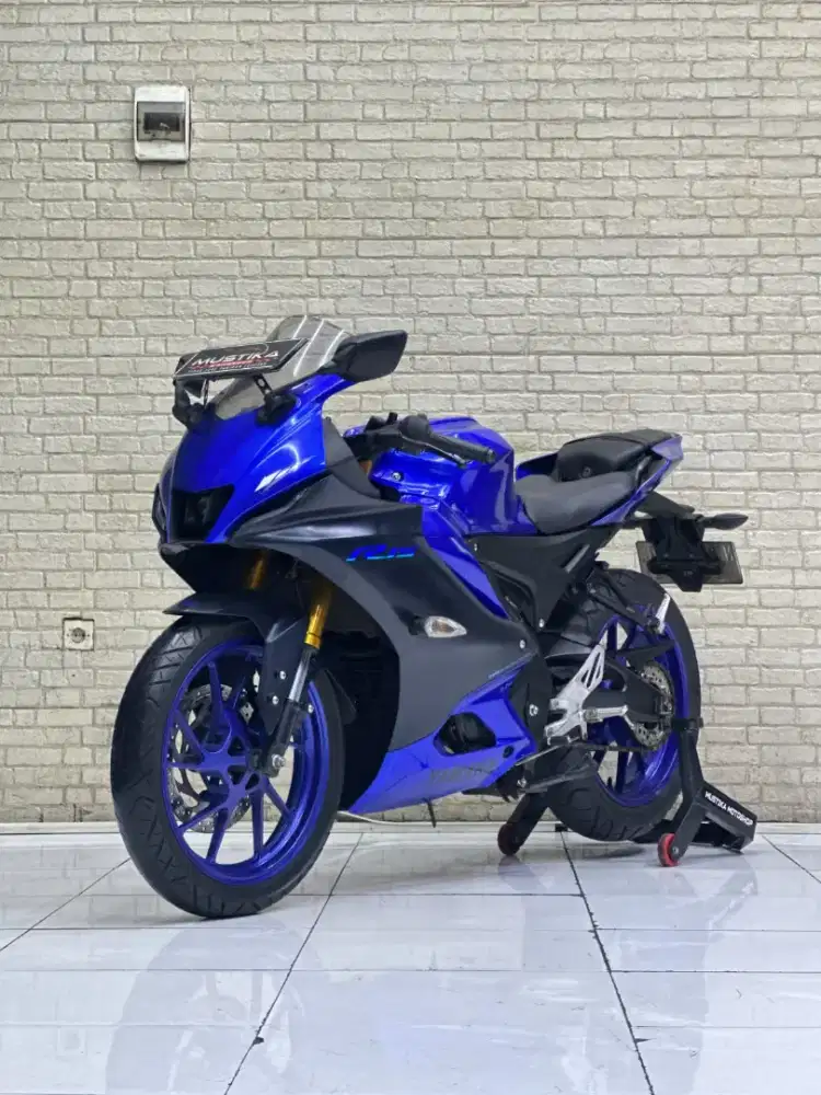 Perfect Condition!!Yamaha R15 V4 Blue Rice 2022 Dp500rb Murah-Mustika