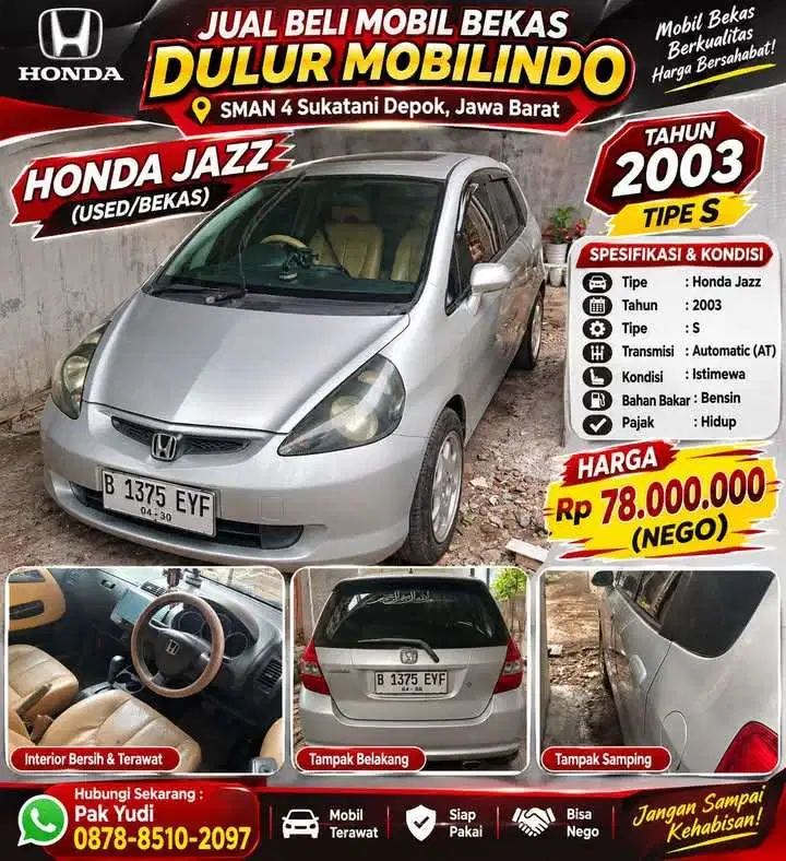 Honda Jazz 2003 Bensin