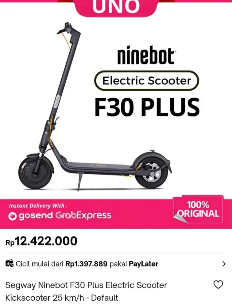 nineboot F30 scooter