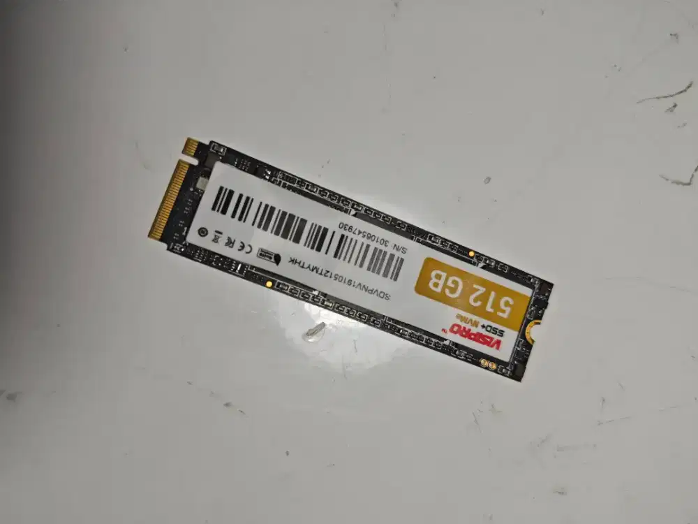 Ssd Nvme m2 Visipro 512 Kingston 255 92% health