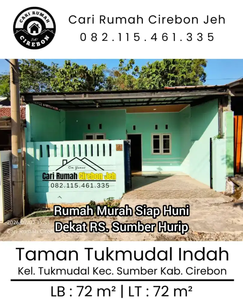 Dijual rumah di sumber tukmudal kab.cirebon