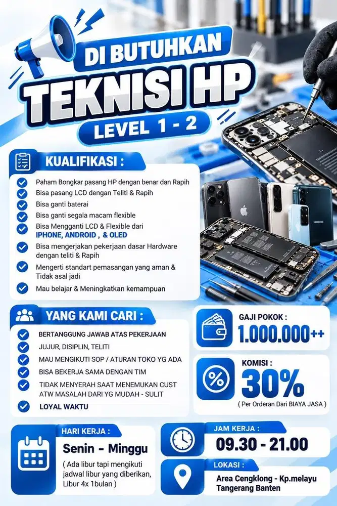 LOWONGAN TEKNISI HP