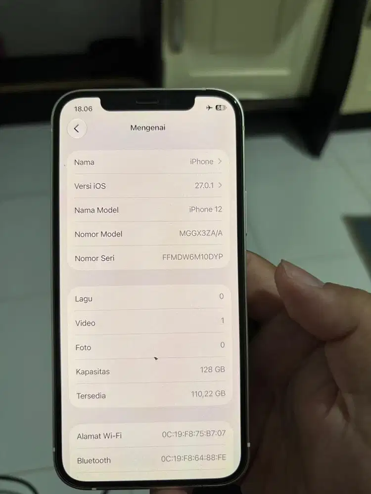 Iphone 12 128gb resmi beacukai