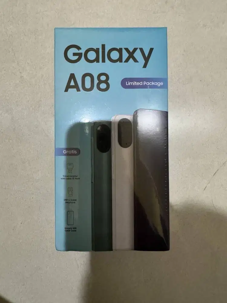 Samsung Galaxy A08 [4/64GB] - Silver | Baterai 6.000 mAh [BNIB]