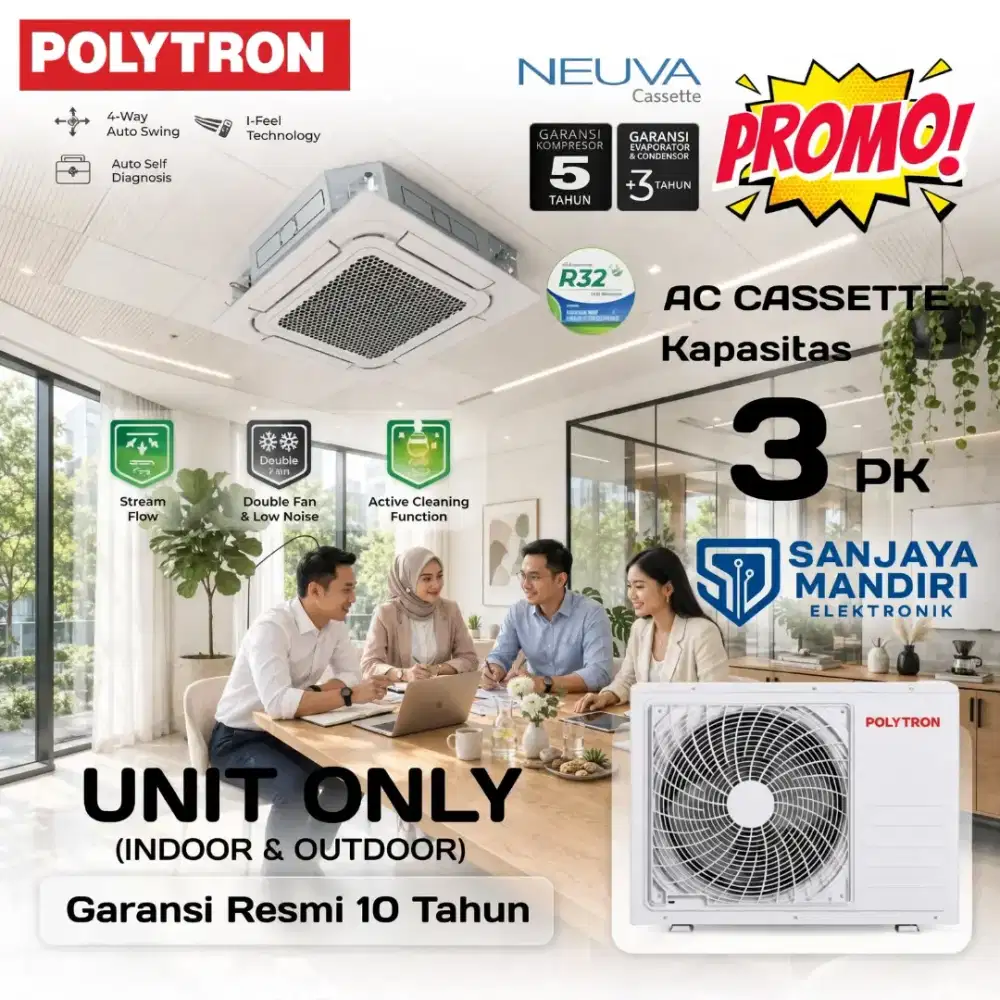 POLYTRON AC CASSETTE 3 PK NEUVA SERIES 1 PHASE  Low Noise Double Fan