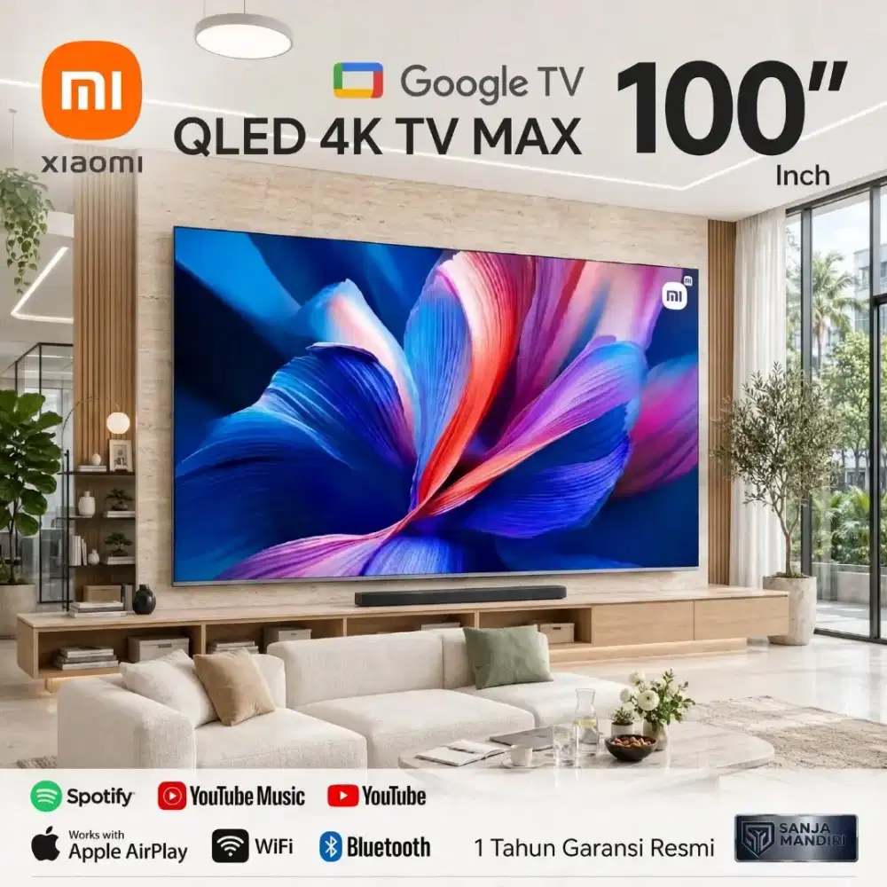 XIAOMI QLED 4K 100 Inch MAX 2025 Google TV Dolby Atmos 144 Hz HDR10+