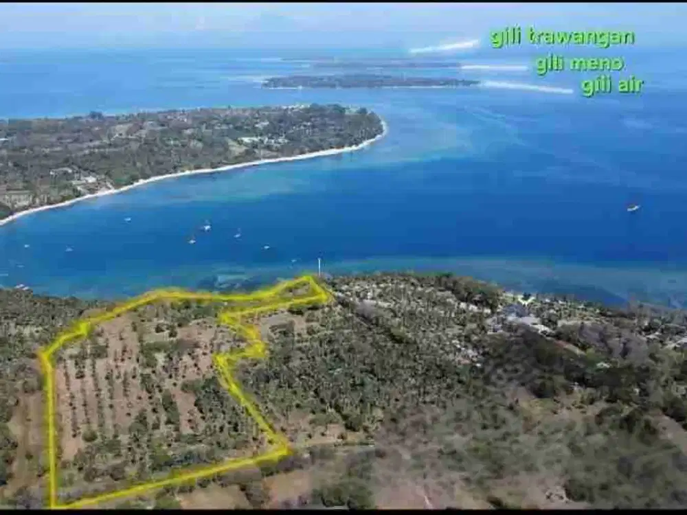 JUAL Tanah Pinggir Pantai Medana Lombok Utara