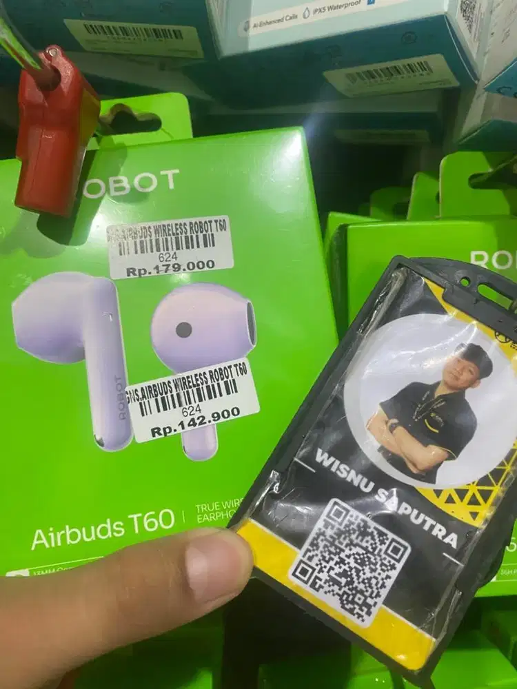 TWS ROBOT AIRBUDS T60|ATLANTIS DAHSYAT