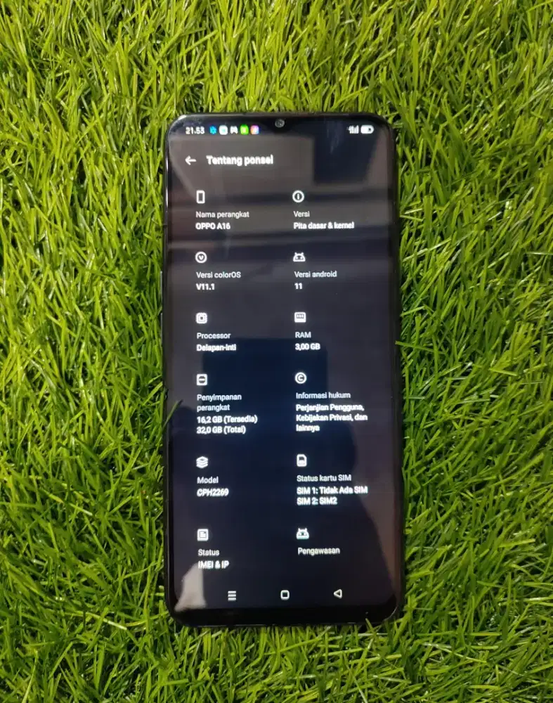 OPPO A16 RAM 3/32