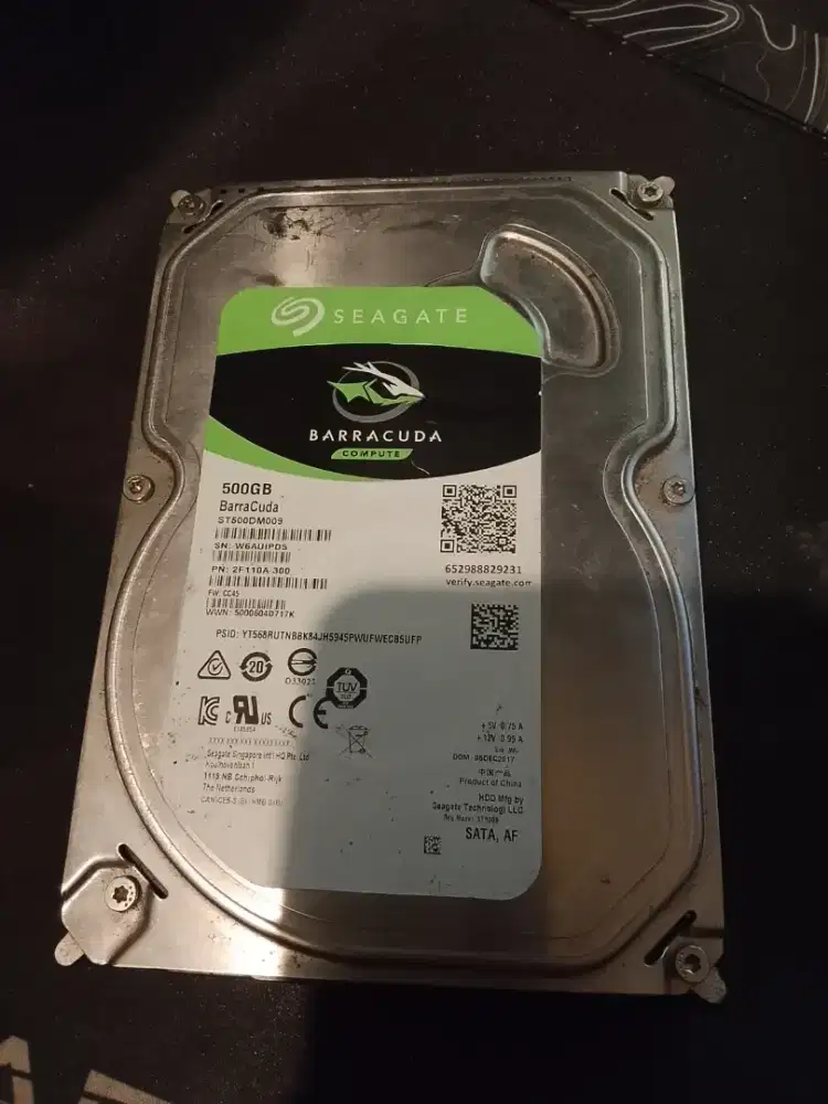 Hdd 500gb merek Seagate