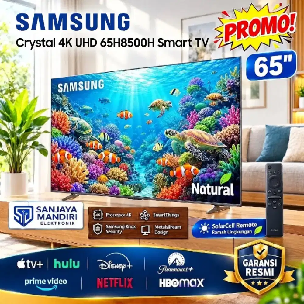 NEW 2026! SAMSUNG Crystal 4K UHD 65 Smart TV TizenOS 65H8500H HDR10+