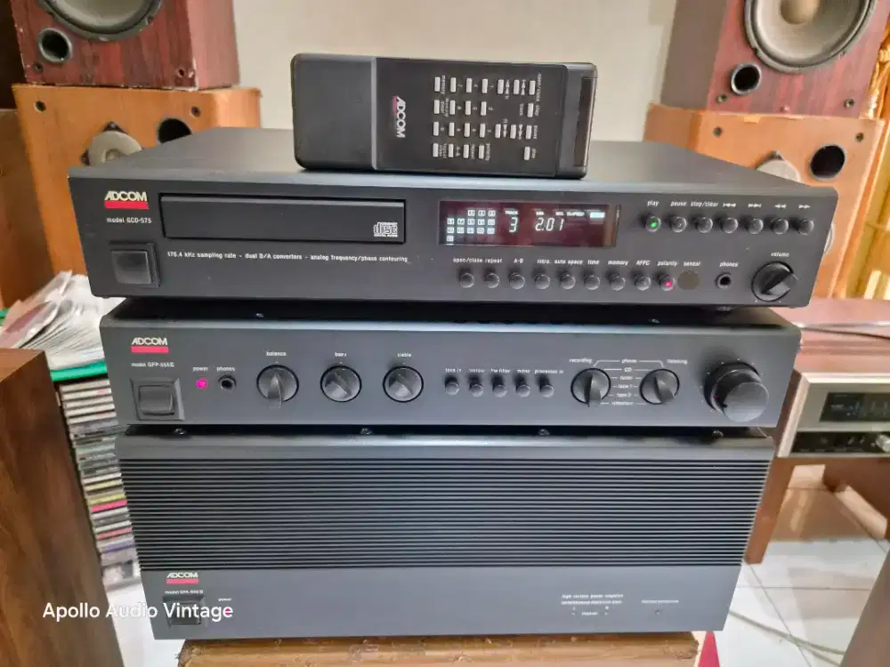 Pream power adcom 555 ll + cd kondisi originl